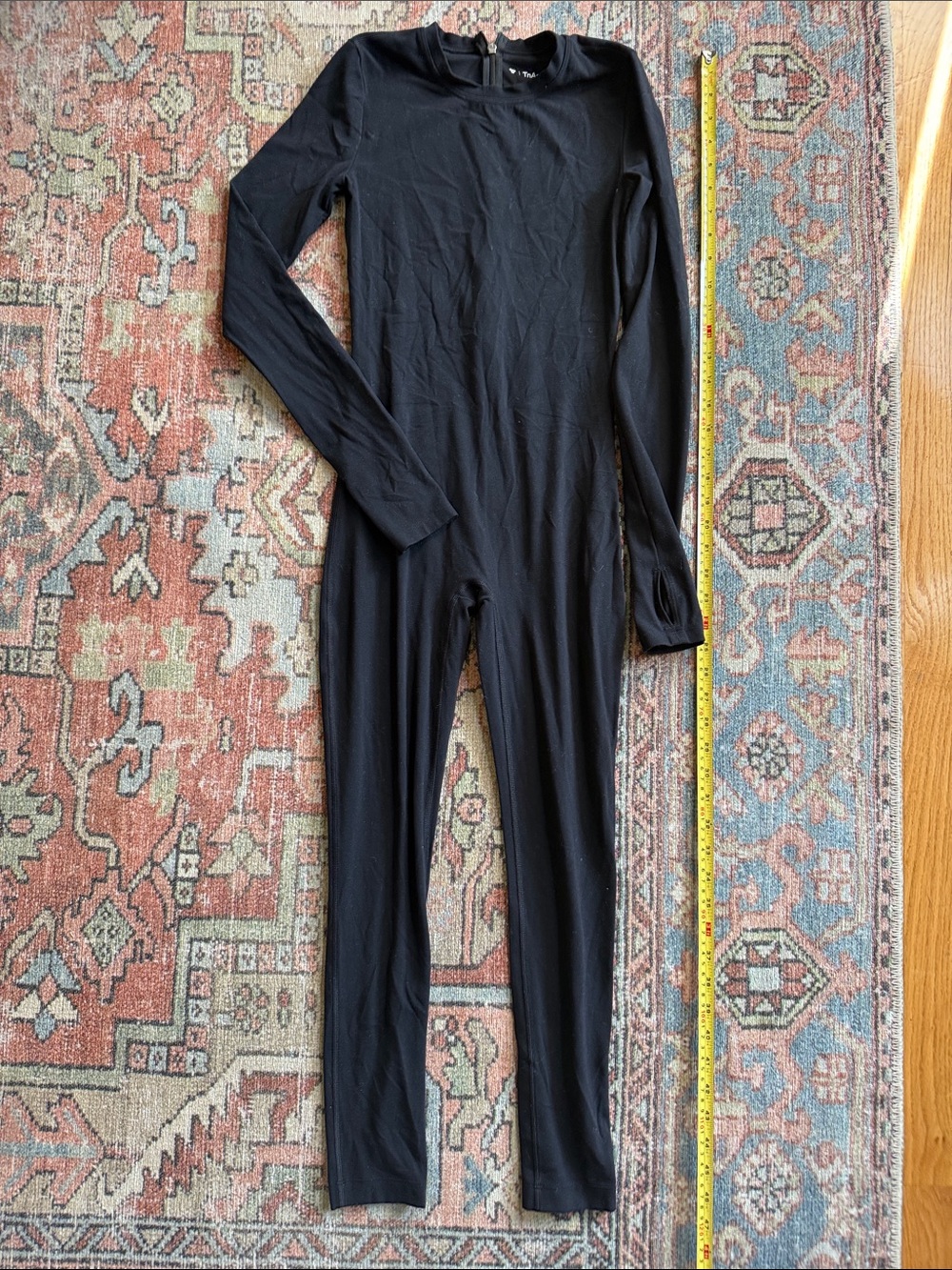 Aritzia Black Long-Sleeve Jumpsuit Romper